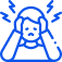 Icon representing anxiety statistics